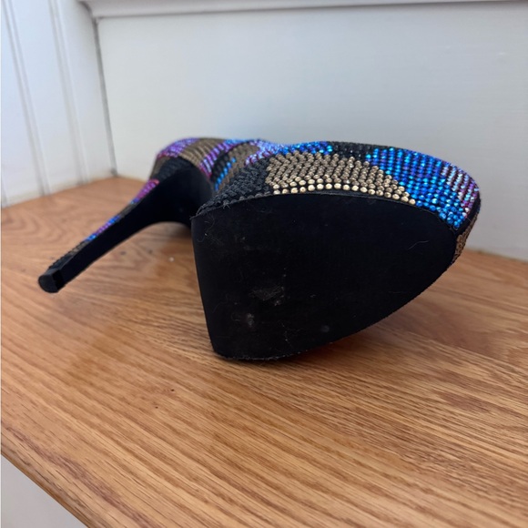 Steve Madden Multicolor Rhinestone Heels - Picture 5 of 10